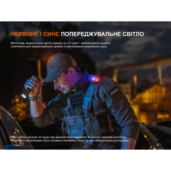 Ліхтар з кліпсою Fenix E04R, білий 