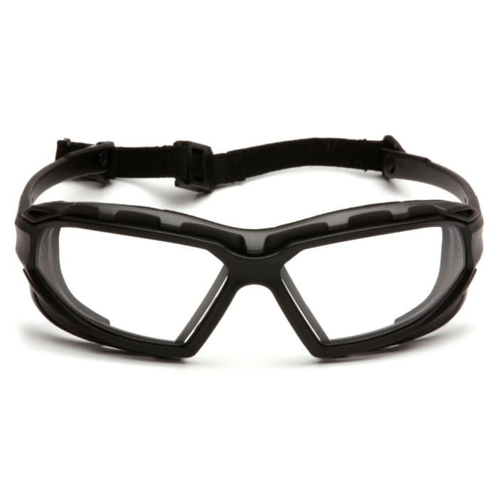 Окуляри захисні з ущільнювачем Pyramex Highlander-Plus (clear) Anti-Fog, прозорі 