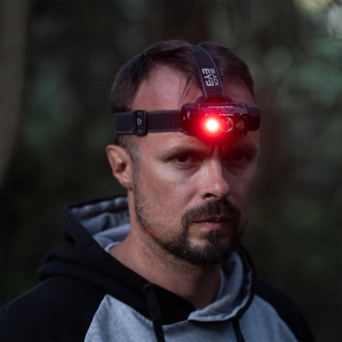 Ліхтар налобний Mactronic Black Eye H40 (4000 Lm) Cool White/Red LED Rechargeable Type-C (THL0061)