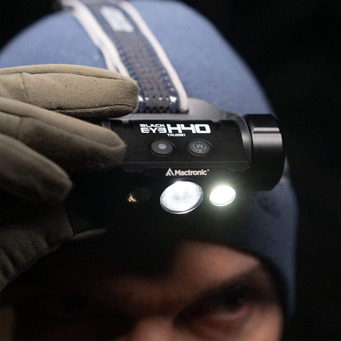Ліхтар налобний Mactronic Black Eye H40 (4000 Lm) Cool White/Red LED Rechargeable Type-C (THL0061)