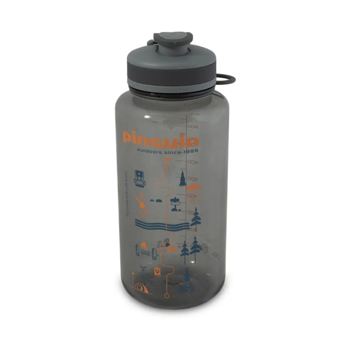 Фляга Pinguin Tritan Fat Sport Bottle 2023 BPA-free, 1,0 L, Grey (PNG 816686) 