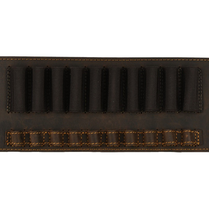 Патронташ поясний Artipel шкіряний з кишенею для карабіна, кал. .243–.300 WM, Brown (CA07)