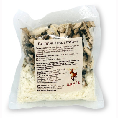 Картопляне пюре з грибами Happy Elk CC0002