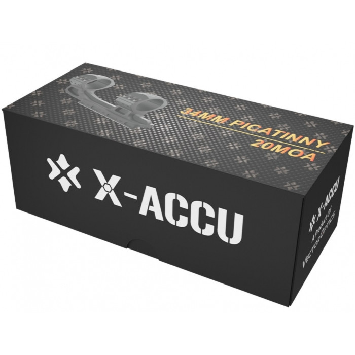 Моноблок з бульбашковим рівнем Vector Optics 34 мм 20 МОА High на Пікатіні 