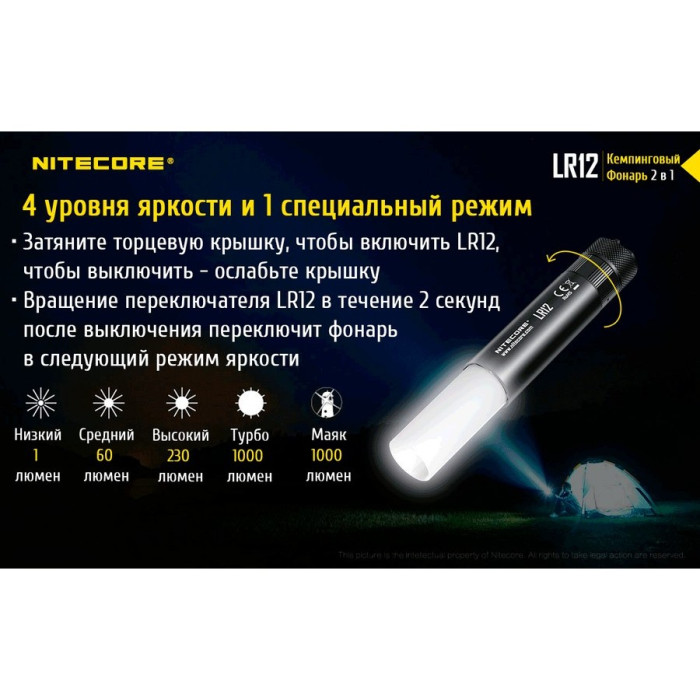 Ліхтар Nitecore LR12 