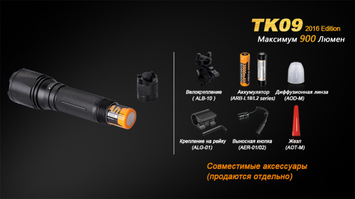 Тактичний ліхтар Fenix TK09 XP-L HI LED 