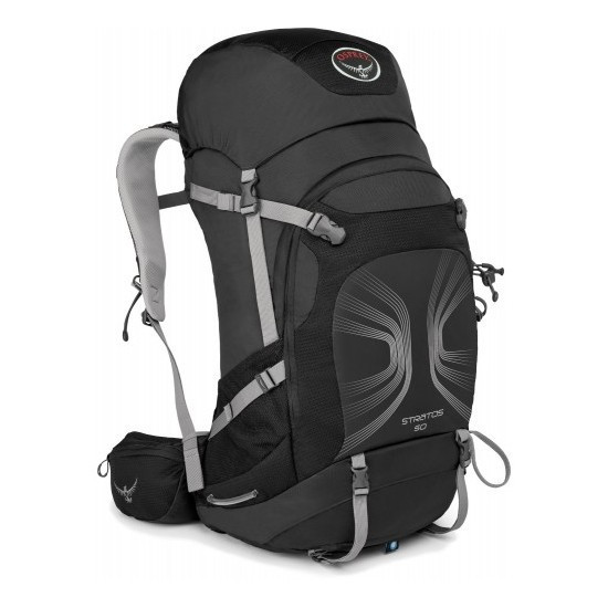 Рюкзак Osprey Stratos 50 Anthracite Black, розмір S/M 