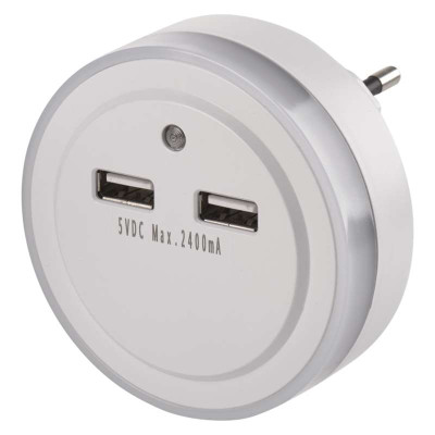 Нічник з зарядкою USB Emos P3313