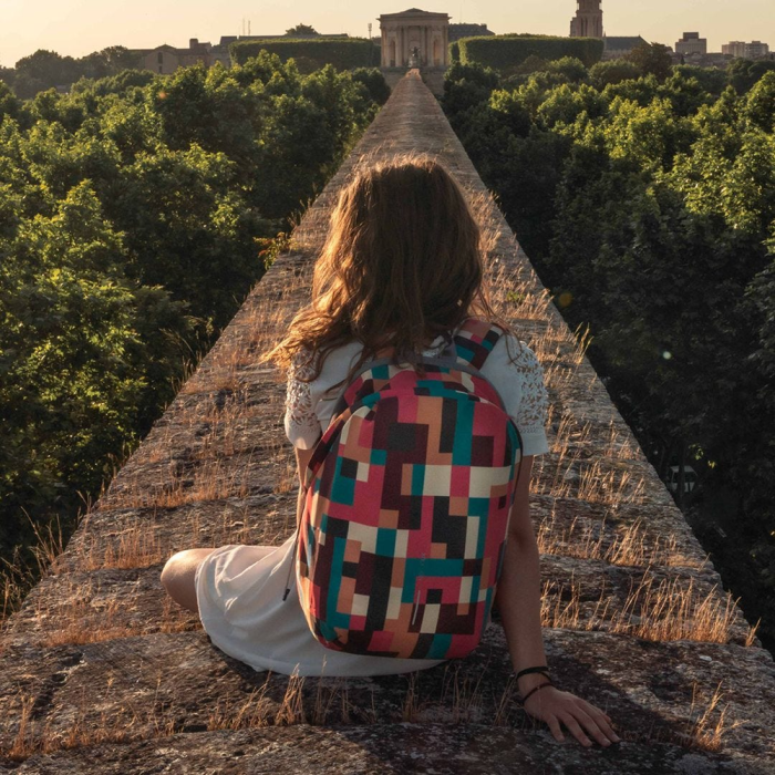 Рюкзак XD Design Bobby Soft Art Geometric, захист від крадіжок, порізів 