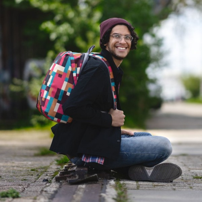 Рюкзак XD Design Bobby Soft Art Geometric, захист від крадіжок, порізів 