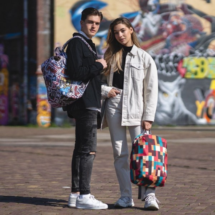 Рюкзак XD Design Bobby Soft Art Geometric, захист від крадіжок, порізів 