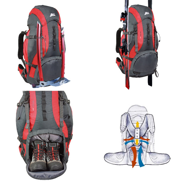 Рюкзак Marsupio Action 50 (чорний /червоний) 