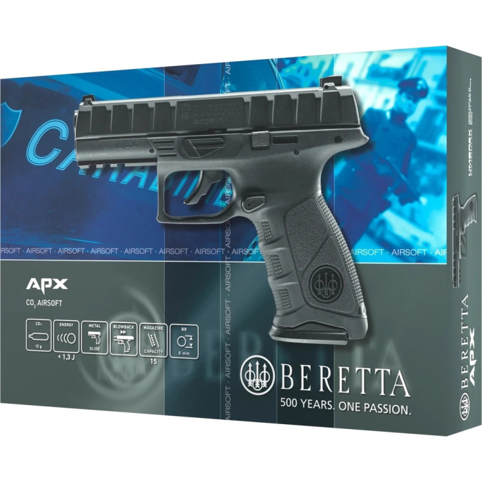 Пневматичний страйкбольний пістолет Umarex Beretta APX Blowback кал. 6мм. 