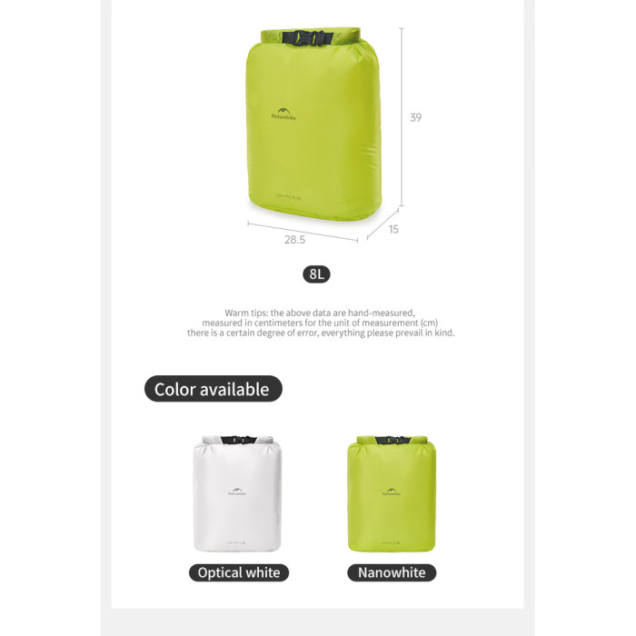 Гермомішок Naturehike CNK2550XB012, 4 л, білий 