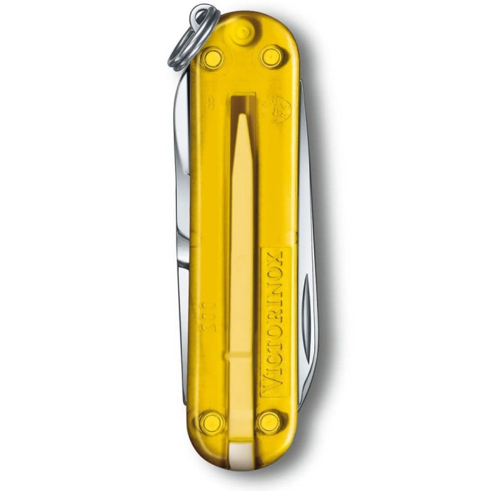 Ніж Victorinox Classic SD Ukraine 58мм/7функ/син.прозор-жовт.прозор 