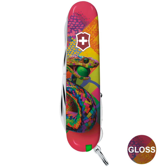 Складаний ніж Victorinox HUNTSMAN ZODIAC Змія-тенісист 1.3713.Z4300pk 