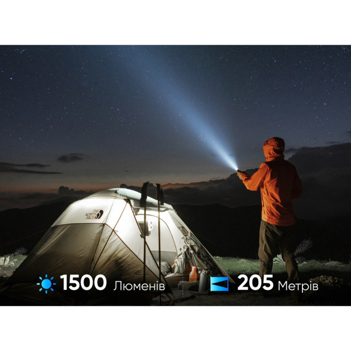 Ліхтар Wuben X4, сірий 