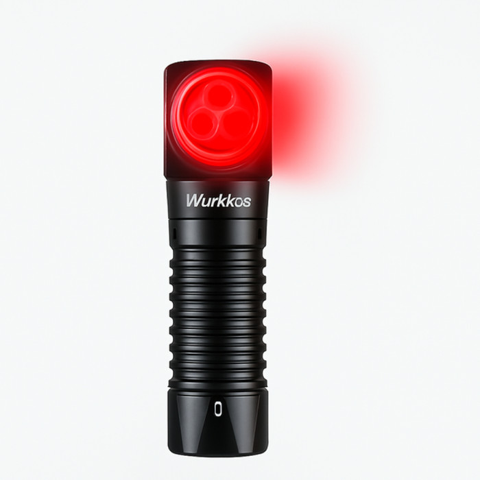 Ліхтар налобний Wurkkos HD12 Rechargeable USB-C з червоним світлом 
