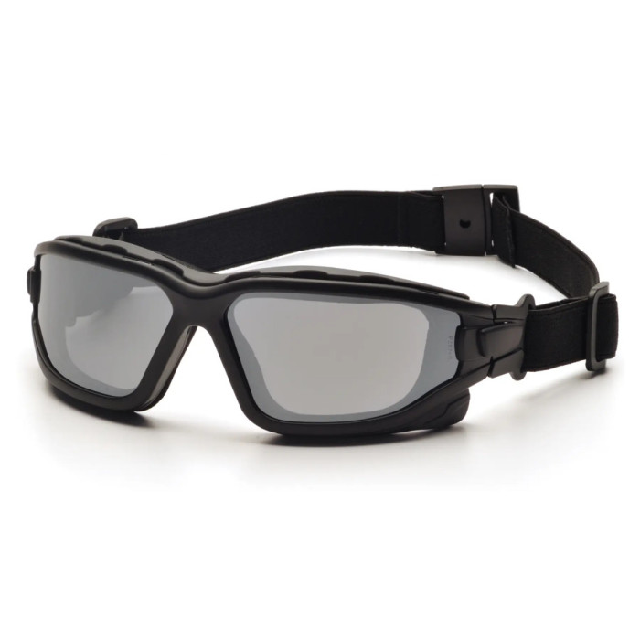 Окуляри захисні з ущільнювачем Pyramex i-Force Slim (silver mirror) Anti-Fog, дзеркальні сірі 