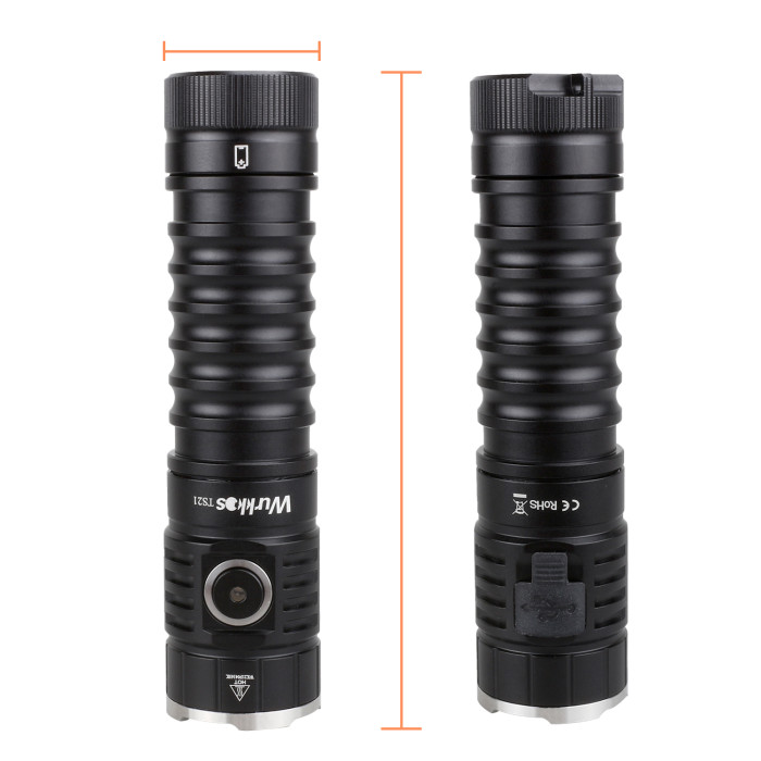 Ліхтар Wurkkos TS21 USB C Rechargeable 5000k, чорний 