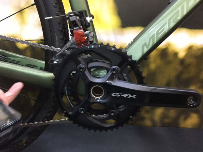 Велосипед Merida 2020 silex 7000 m mattfog green(glossy silver-green) 