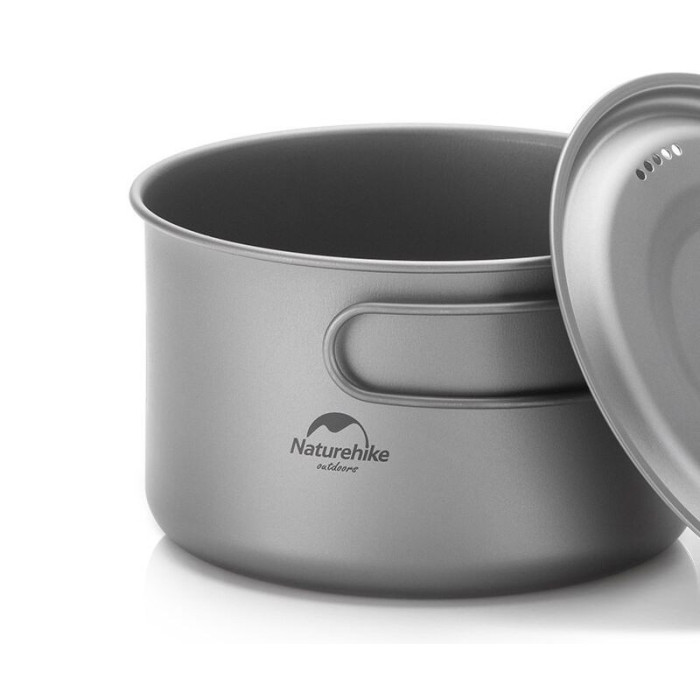 Каструля титанова зі складаною ручкою 800 мл Naturehike NH18T101-A 