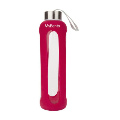Пляшка для води Summit MyBento Eco Glass Bottle Silicone Cover Червона 500 мл