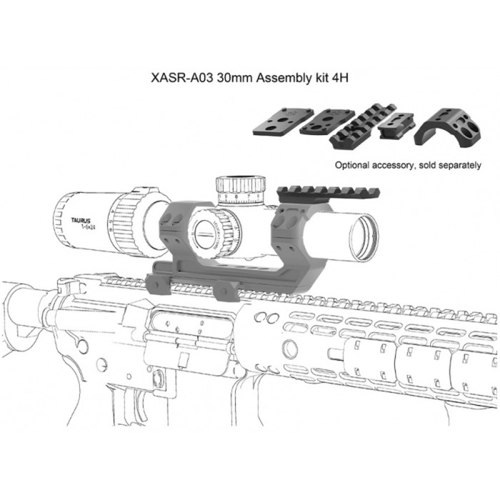 Моноблок з регульованою відстанню між кільцями Vector Optics 30 мм на Пікатіні 