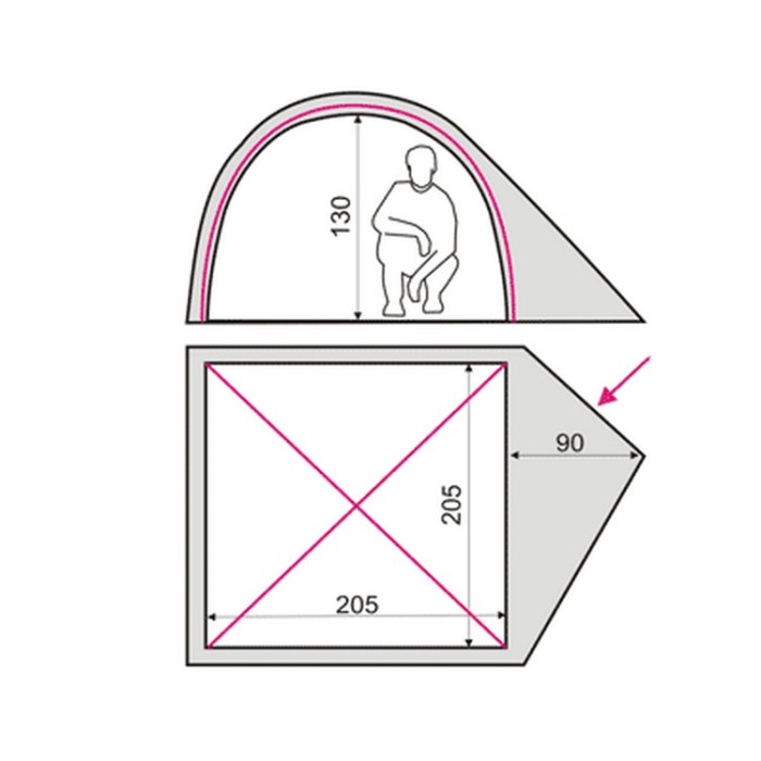 Намет Terra Incognita Alfa 3 Хакі 