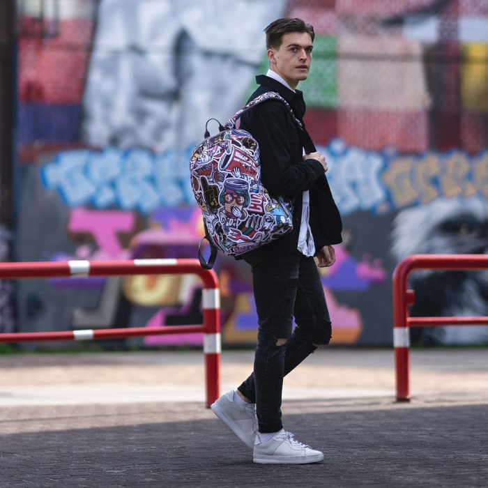 Рюкзак XD Design Bobby Soft Art Graffitti, захист від крадіжок, порізів 