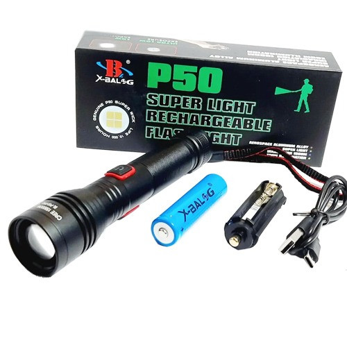 Ліхтар Police BL-P02-P50, 1x18650, ЗП Type-C, Box 