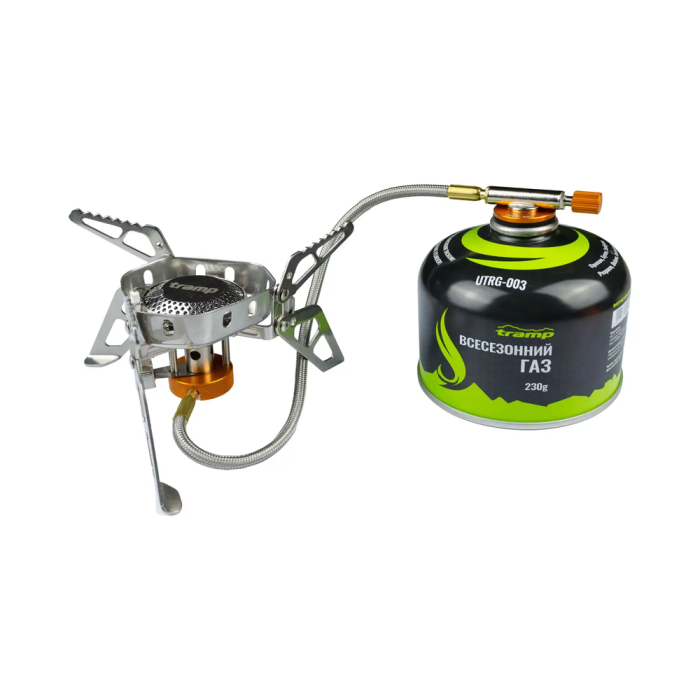 Пальник Tramp зі шлангом, п'єзопідпалом та вітрозахистом UTRG-046 