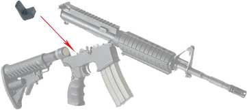 Усувач люфту FAB Defense для M16\M4 \ AR15 black (ugc) 