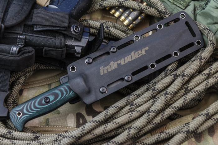 Ніж Kizlyar Supreme Intruder чорний, сталь 440C, рукоять микарта 