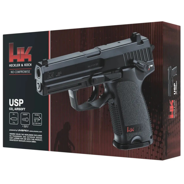 Пневматичний страйкбольний пістолет Umarex Heckler & Koch USP кал. 6мм. 