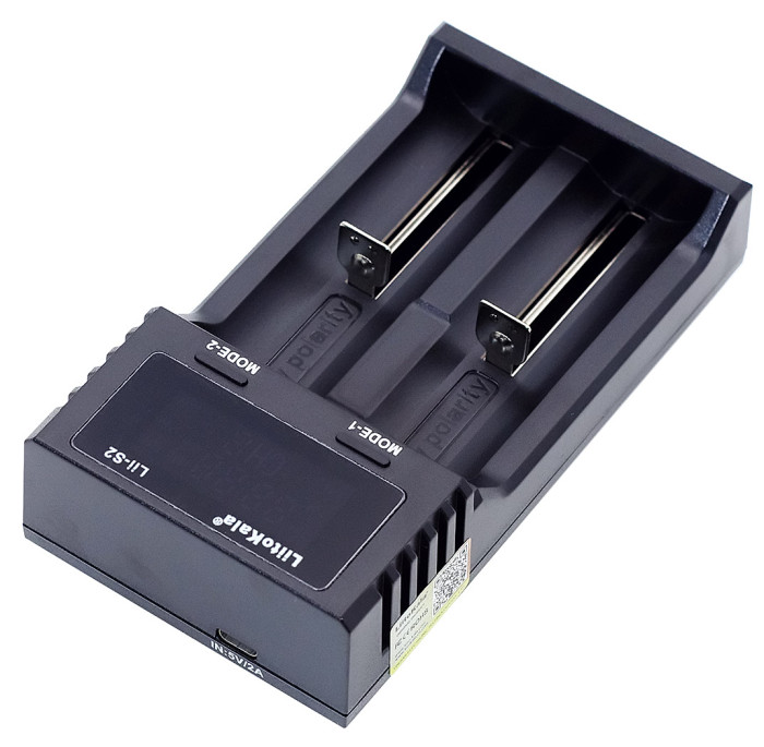 Зарядний пристрій Liitokala Lii-S2, 2 канали, Ni-Mh/Li-ion /LiFePo4, USB 