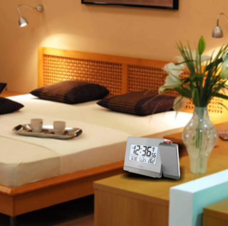 Годинники проекційні Technoline WT538 - сріблястий/сірий 