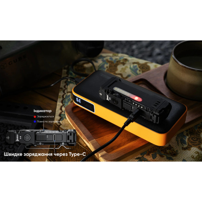 Ліхтар Wuben X4, чорний 