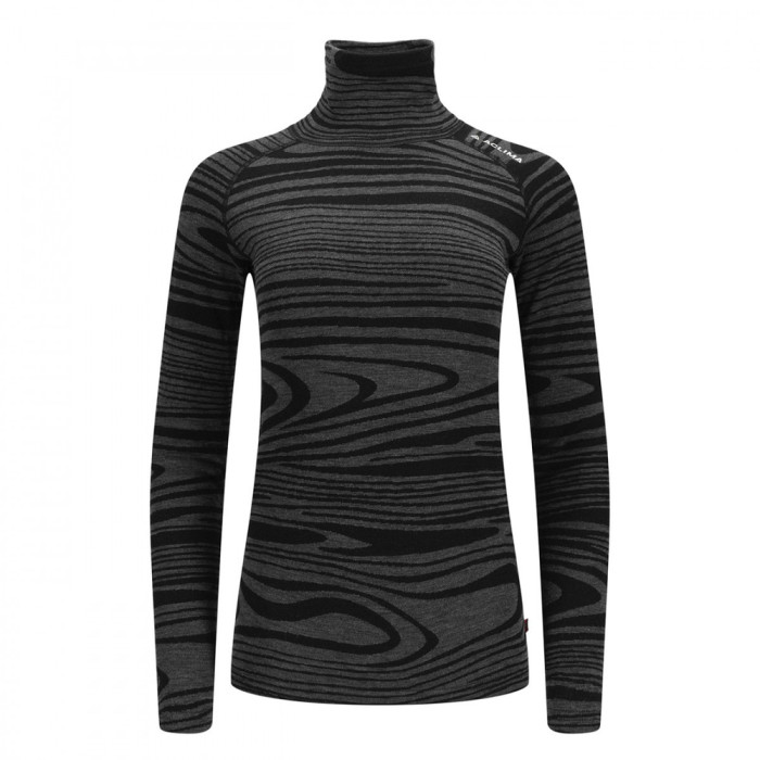 Термокофта жін. Aclima WarmWool 200 Roll Neck W's Black Motion S