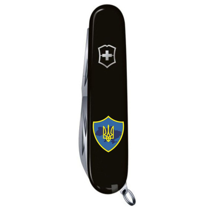 Складаний ніж Victorinox HUNTSMAN UKRAINE Тризуб на щиті 1.3713.3_T1080u 