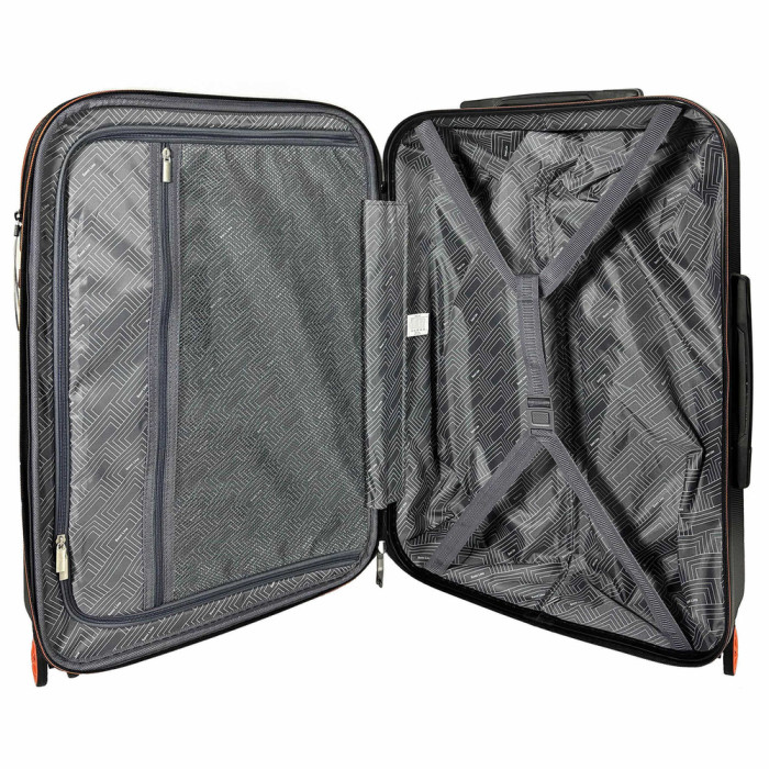 Валіза Semi Line 24" (M) Black/Orange Line (T5734-2)