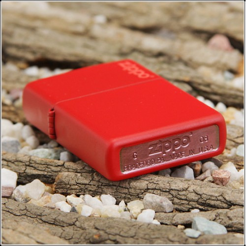 Запальничка Zippo 233 Red Matte, LOGO 233ZL 