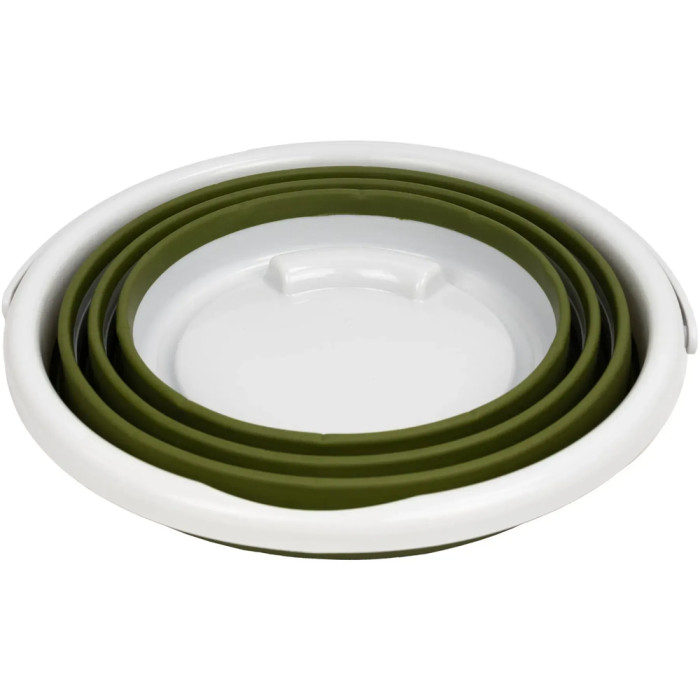 Відро Tribe Water Bucket Lid 10 л силіконове з кришкою T-FJ-0050, olive