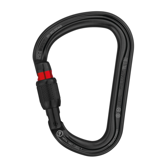 Карабін Petzl William scew lock black 