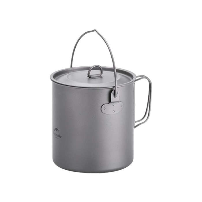 Казанок титановий з двома ручками 1250 мл Naturehike NH18T303-C 