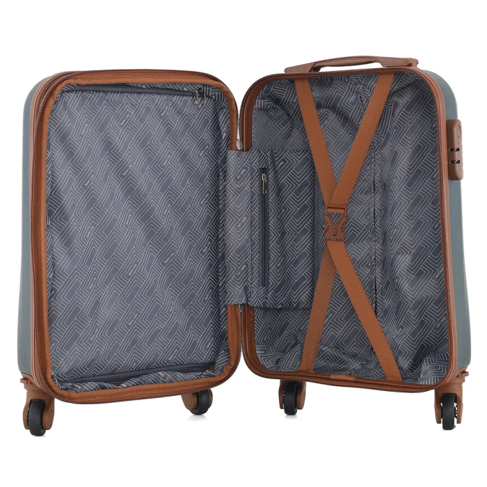 Валіза Semi Line 18" (S) Green-Grey (T5584-1) 