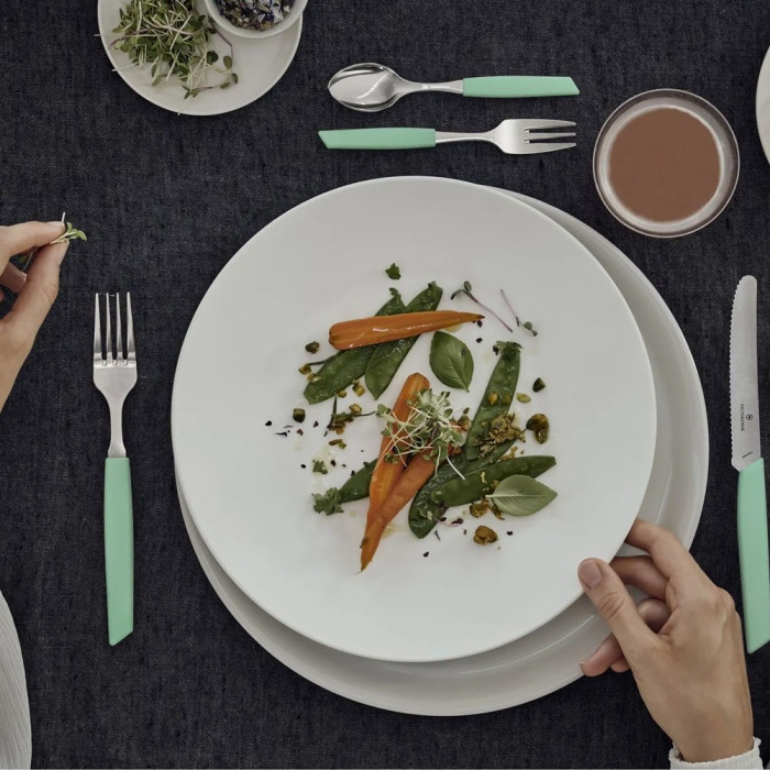 Набір кухонний Swiss Modern Table Set 12шт із мятн. ручкою (6 ножів tomato, 6 виделок) 
