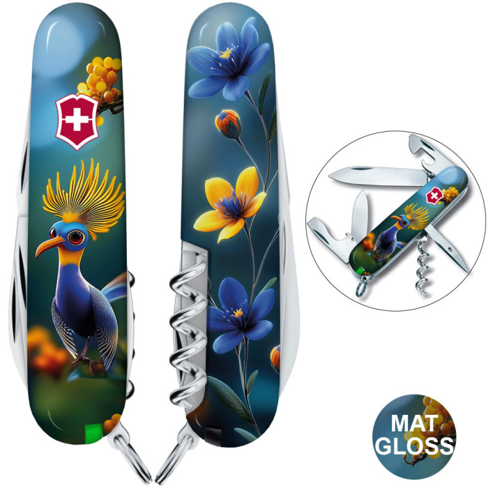 Складаний ніж Victorinox SPARTAN DESIGN Райська синя пташка 