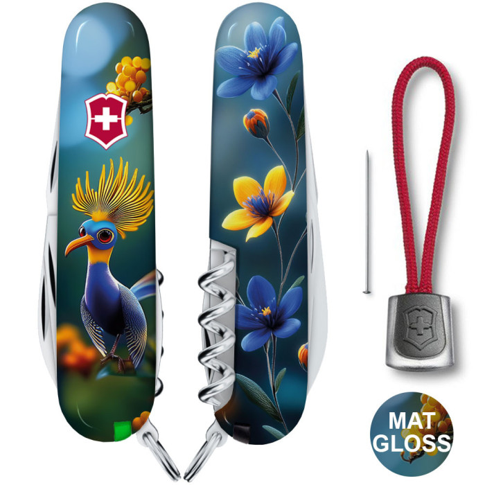 Складаний ніж Victorinox SPARTAN DESIGN Райська синя пташка 