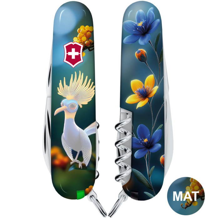 Складаний ніж Victorinox SPARTAN DESIGN Райська синя пташка 
